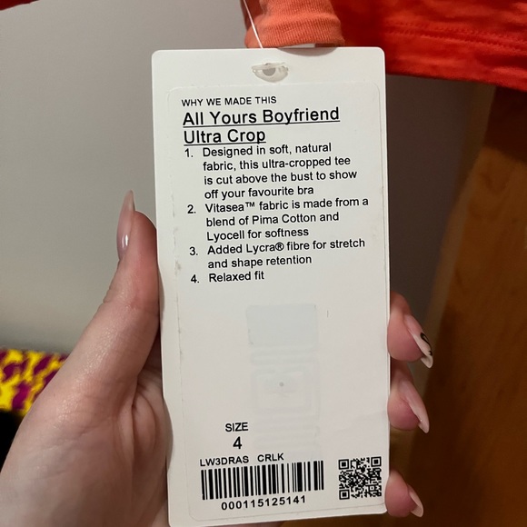 Lululemon activewear coral size 4 - Picture 2 of 3